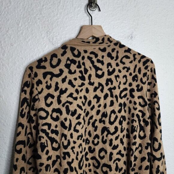 J.Crew Sophie Open-Front Sweater-Blazer in leopard Women's Size Medium #AB875 - Picture 5 of 8